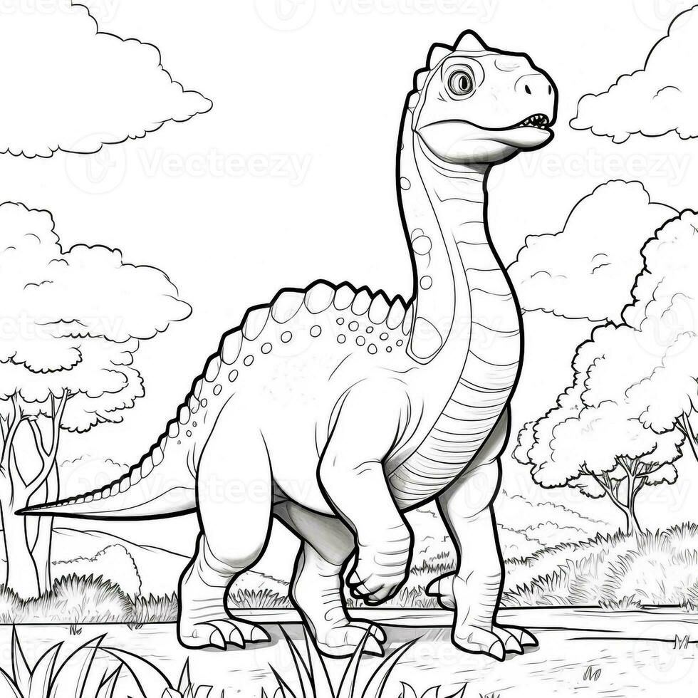 dinosaure coloration pages photo