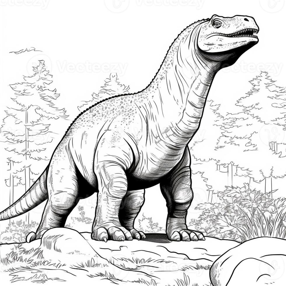 dinosaure coloration pages photo