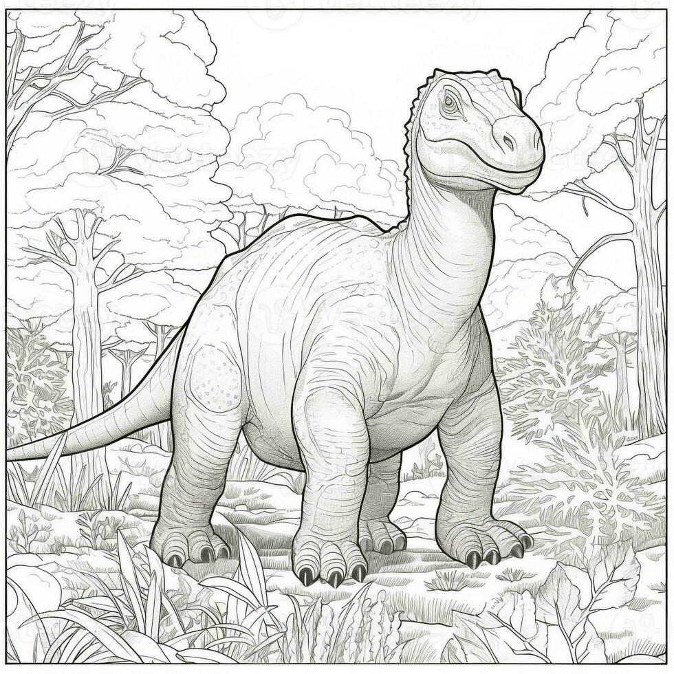 dinosaure coloration pages photo