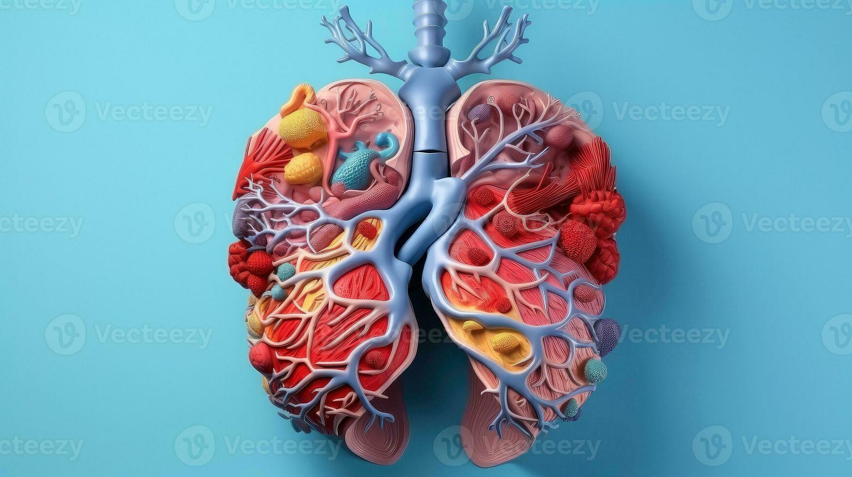 3d illustration de le Humain organe systèmes, Humain interne organes. anatomie. nerveux, circulatoire, digestif, excréteur, urinaire, et OS systèmes. médical éducation concept, génératif ai illustration photo