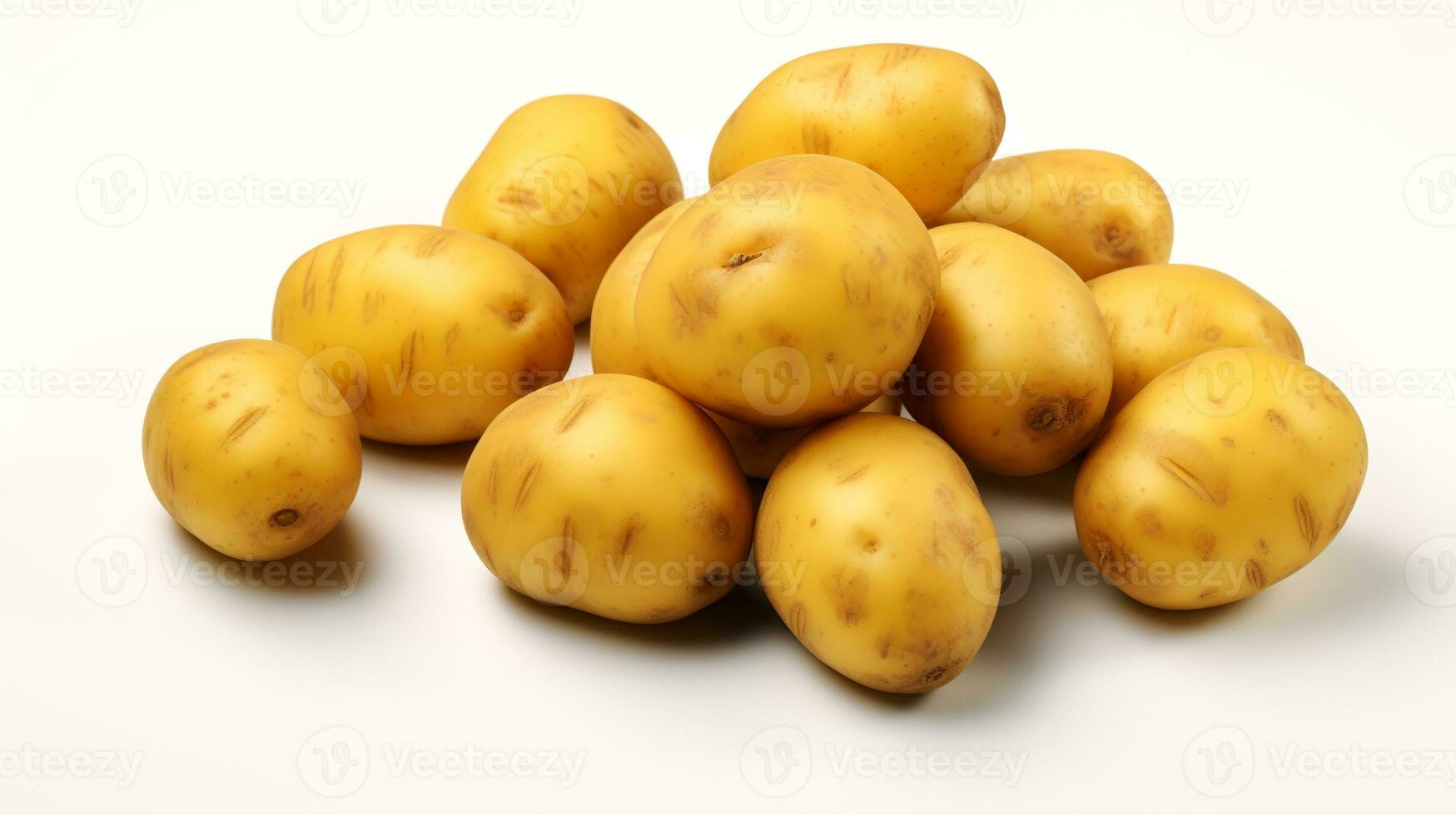 photo de patates isolé sur blanc Contexte