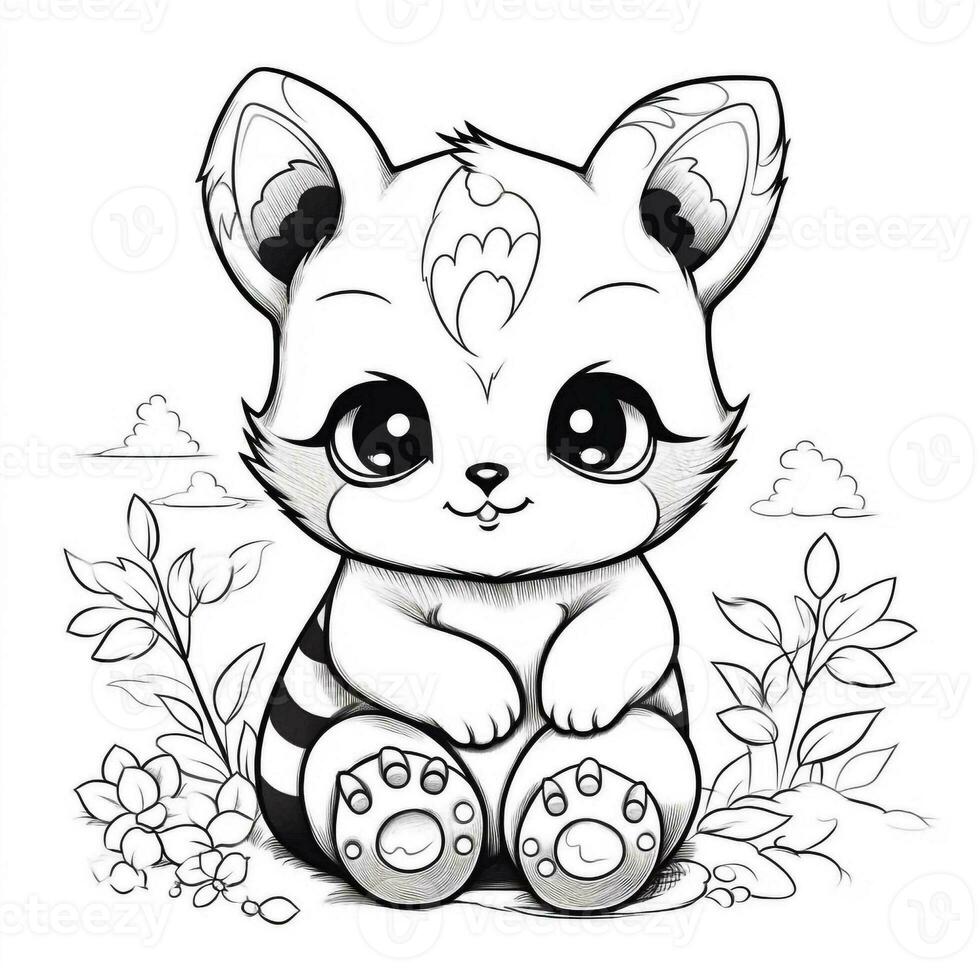 coloriage kawaii photo