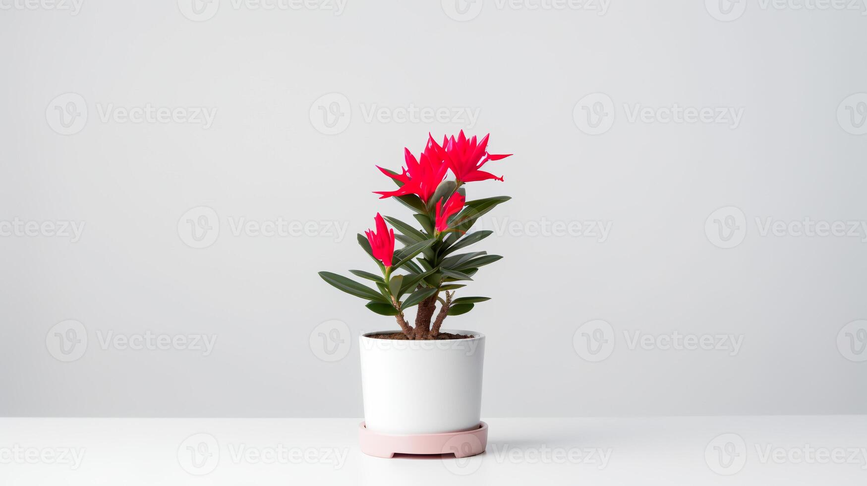 photo de ornemental les plantes dans minimaliste pot comme plante d'appartement pour Accueil décoration isolé sur blanc Contexte. génératif ai