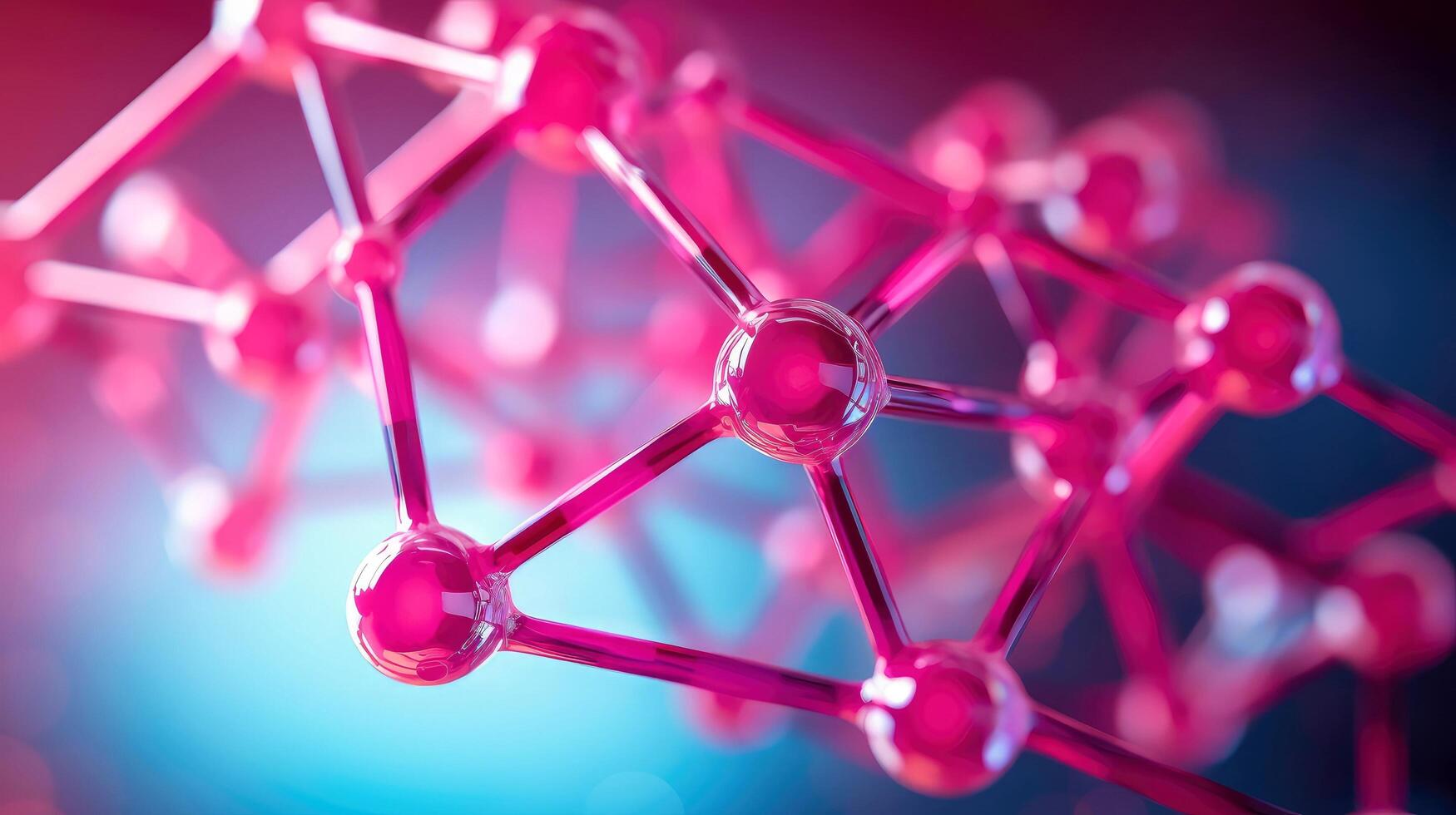 médical études de moléculaire structures. science dans le un service de Humain. les technologies de le futur dans notre vie. molécule de médicament modèle, génératif ai illustration photo