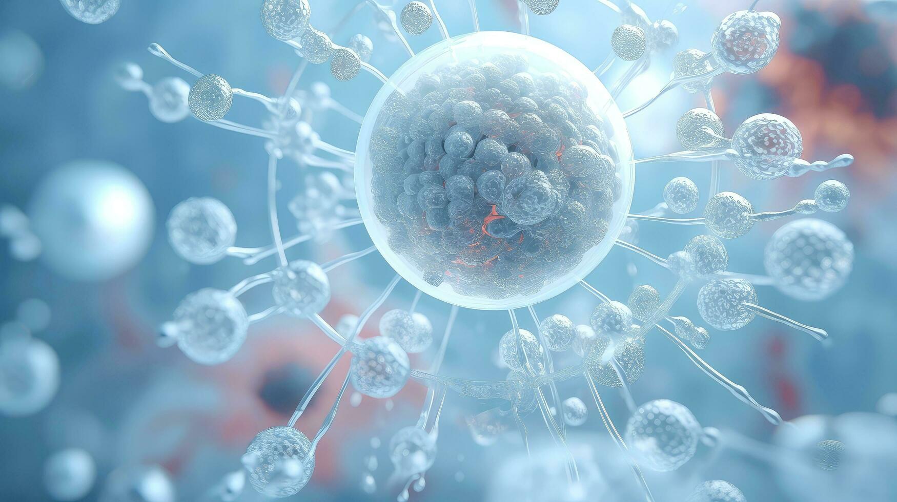 médical études de moléculaire structures. science dans le un service de Humain. les technologies de le futur dans notre vie. molécule de médicament modèle, génératif ai illustration photo