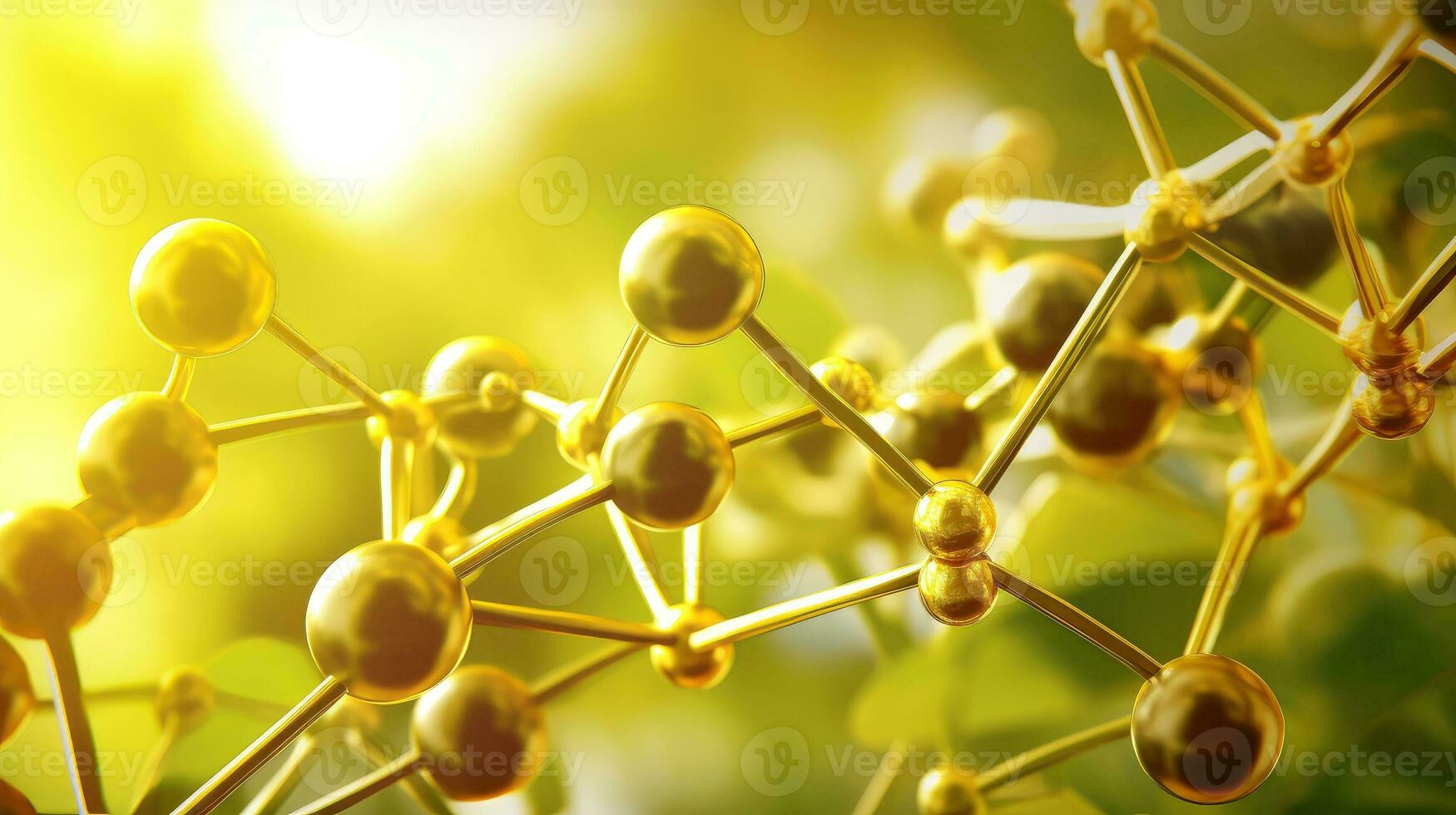 médical études de moléculaire structures. science dans le un service de Humain. les technologies de le futur dans notre vie. molécule de médicament modèle, génératif ai illustration photo