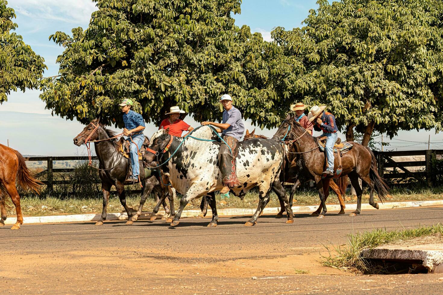 apore, goias, Brésil - 05 07 2023 à cheval équitation un événement ouvert à le Publique photo