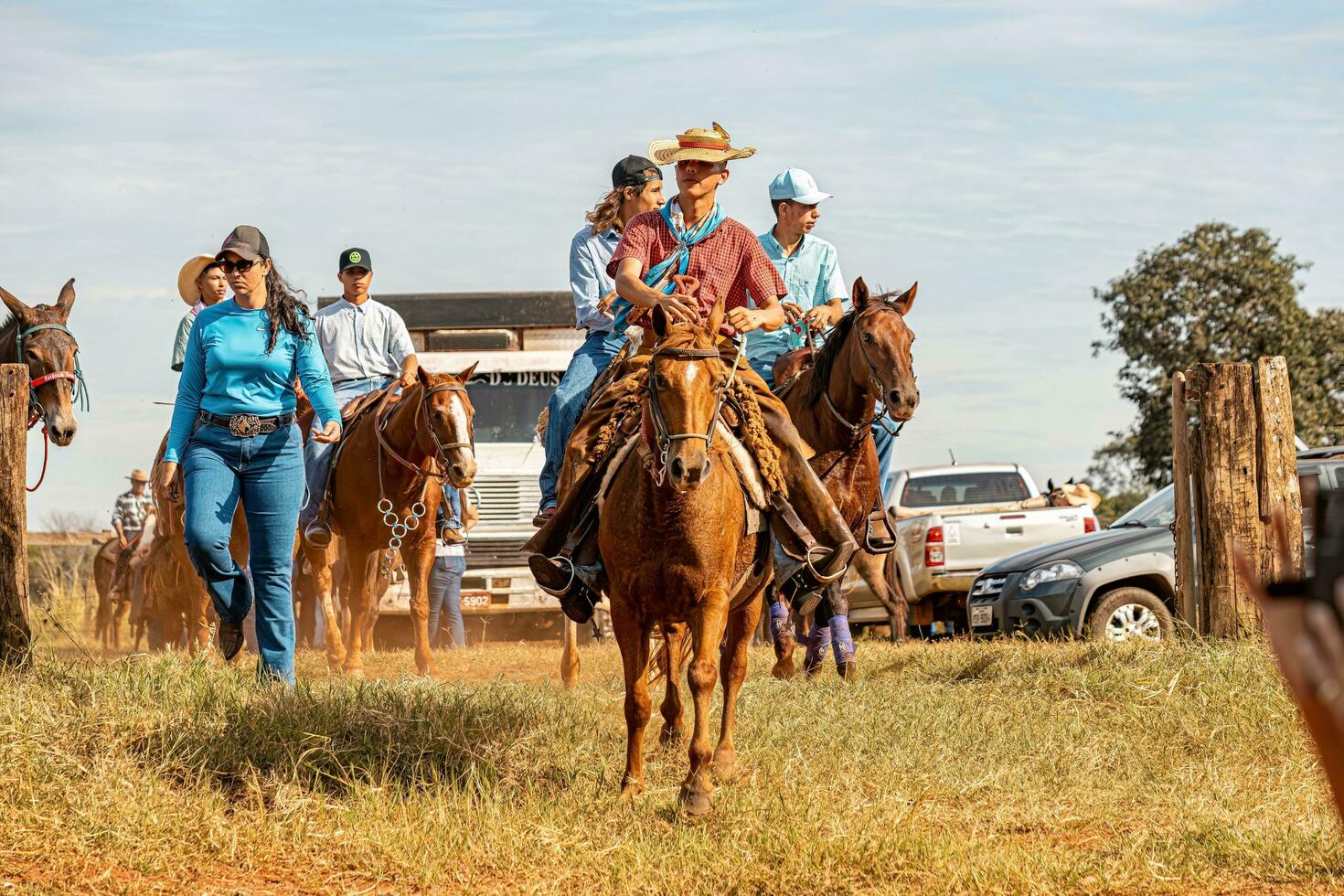 apore, goias, Brésil - 05 07 2023 à cheval équitation un événement ouvert à le Publique photo