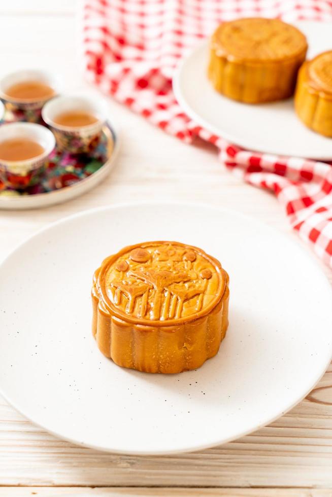 gâteau de lune chinois pour le festival chinois de la mi-automne photo