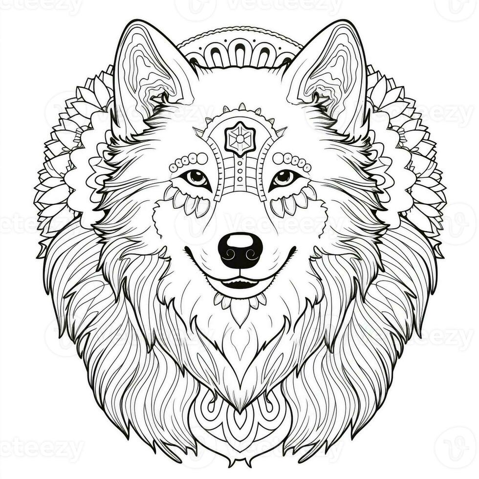 coloriage chien mandala photo