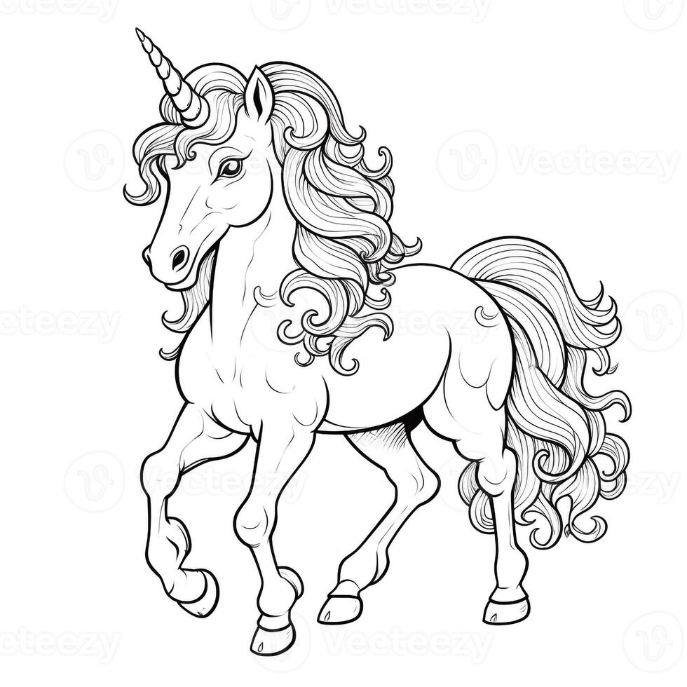 coloriages de licorne pour les enfants photo