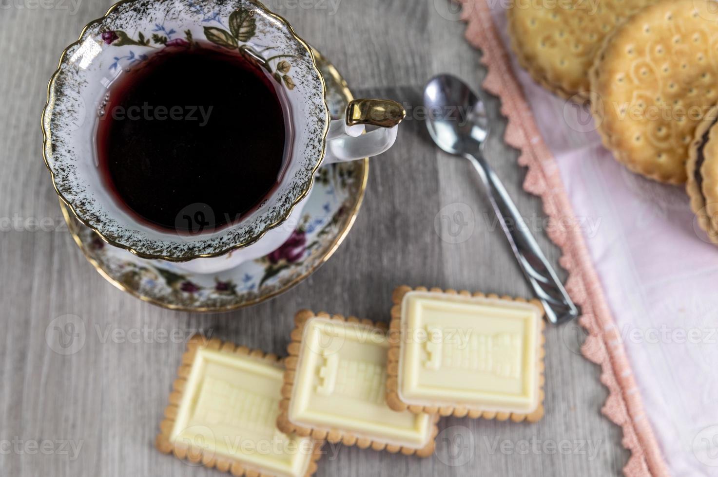 combinaison de nourriture avec du thé photo