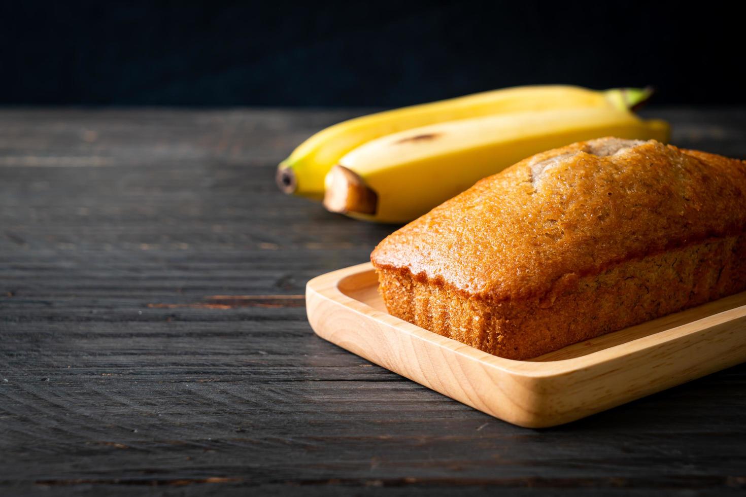 pain aux bananes maison tranché photo