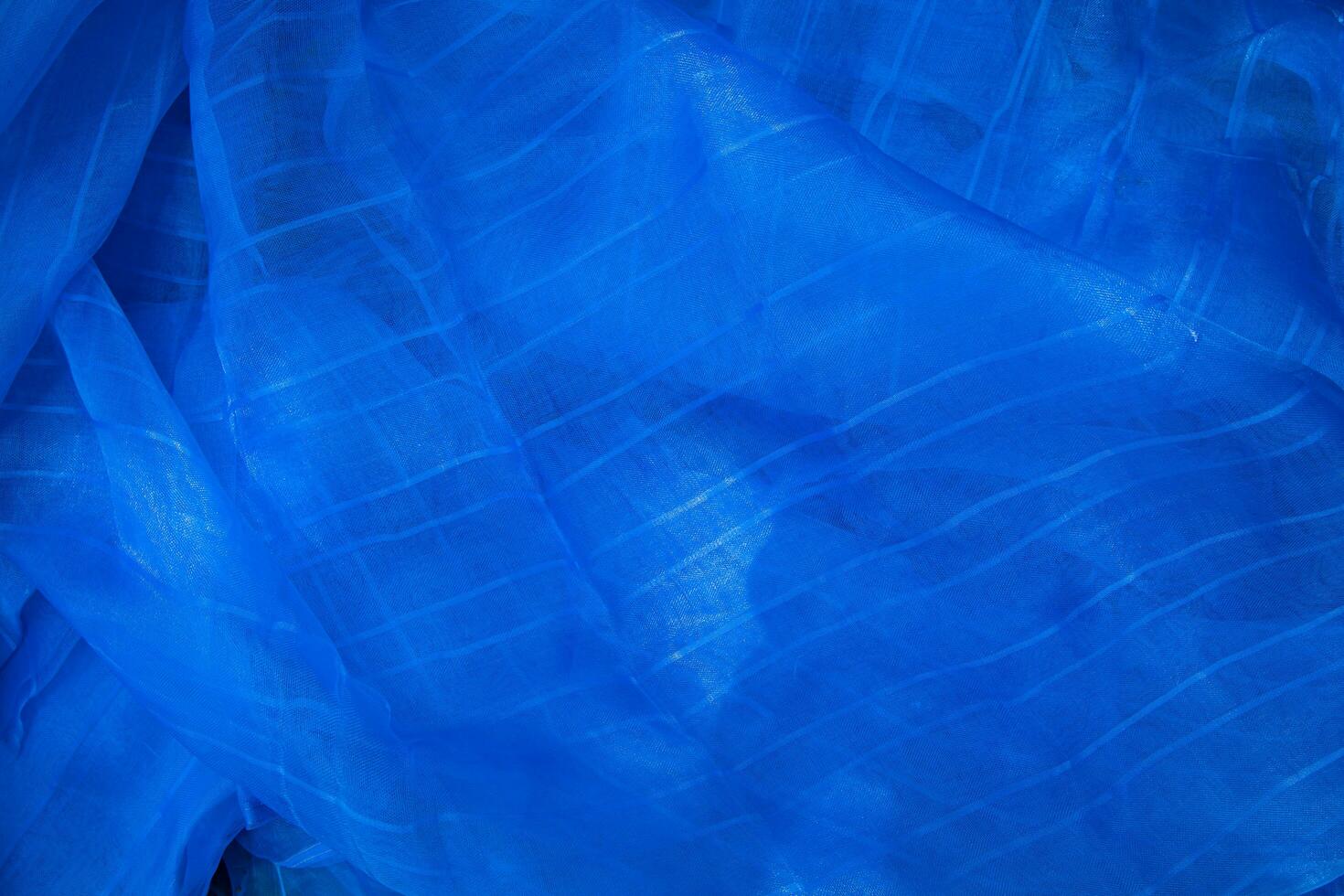 translucide bleu net en tissu pouvez être utilisé comme une Contexte fond d'écran photo
