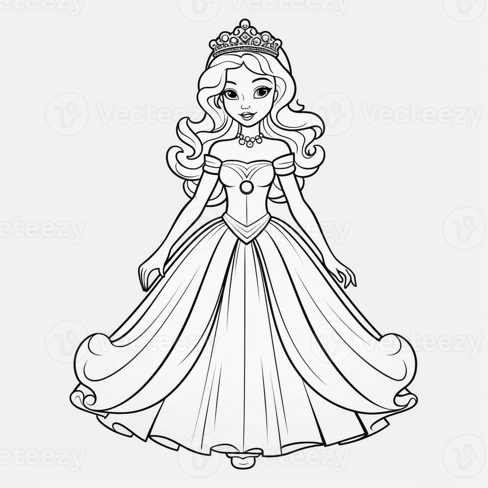 princesse coloriage photo