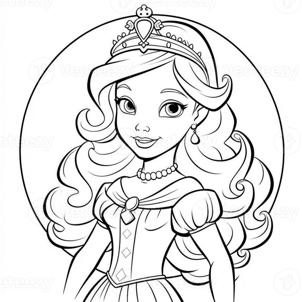 princesse coloriage photo