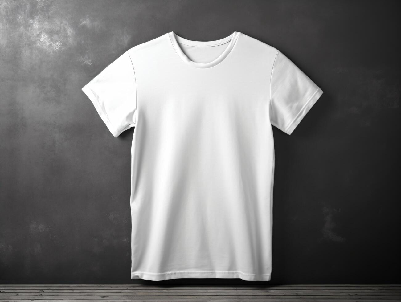 commercial blanc T-shirt maquette ai génératif photo