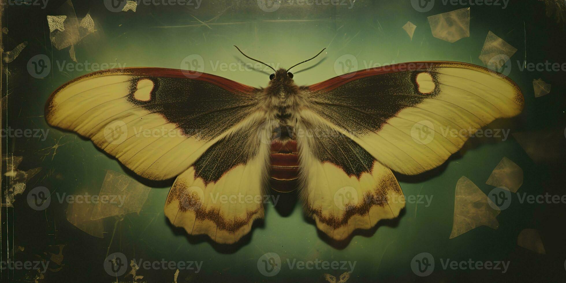 ai généré. ai génératif. photo réaliste illustration de une macro de une rare magnifique lunaire papillon. graphique art illustration