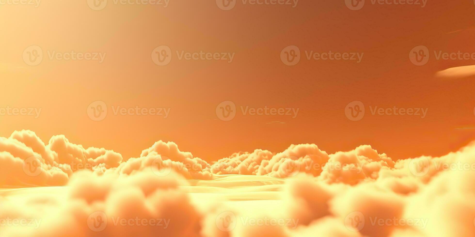 ai généré. ai génératif. ciel des nuages air drone vue Jaune Orange Couleur Contexte paysage. aventure voyage Voyage Extérieur voler. graphique art photo