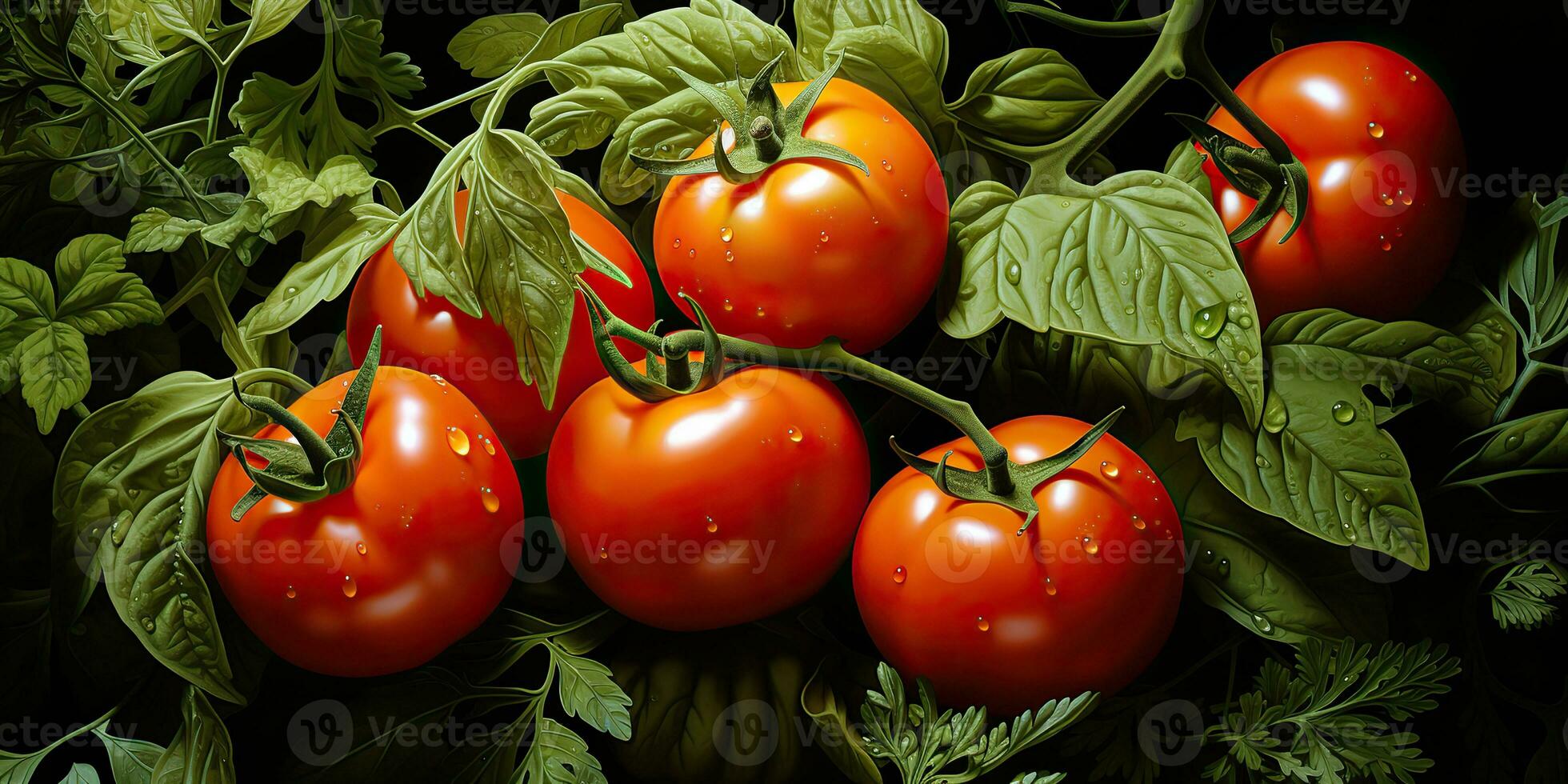 ai généré. ai génératif. beaucoup rouge Frais tomates des légumes agriculture. graphique art photo