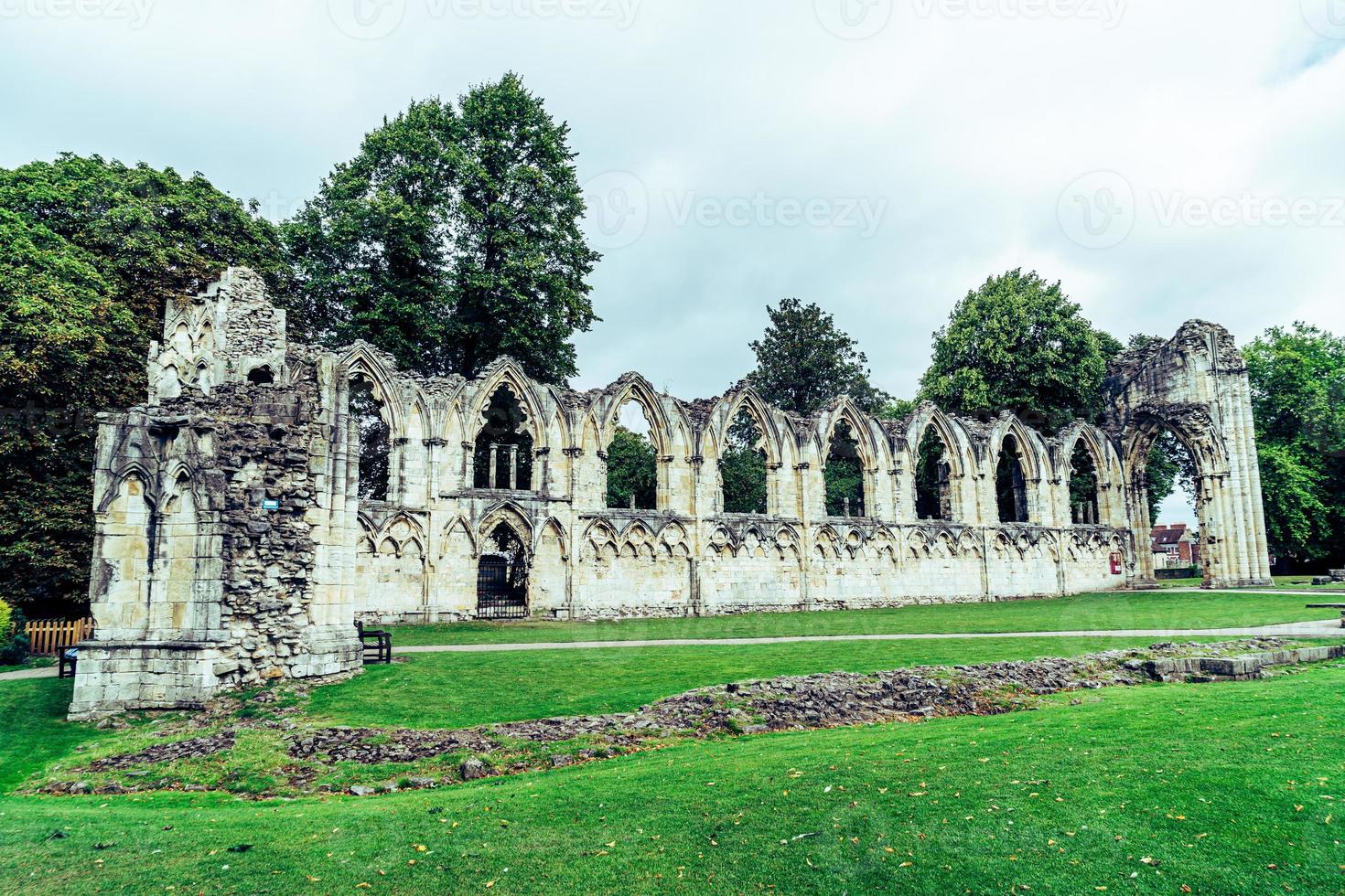 st. Mary's Abbey, musée du jardin de la ville de York, Angleterre photo