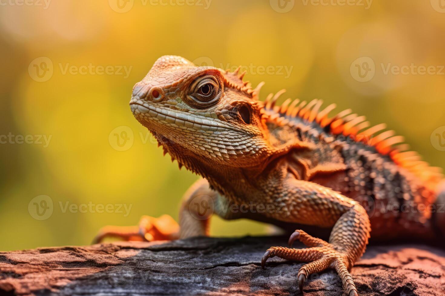 lézards dans nature, nationale géographie, large la vie animaux. ai généré. photo