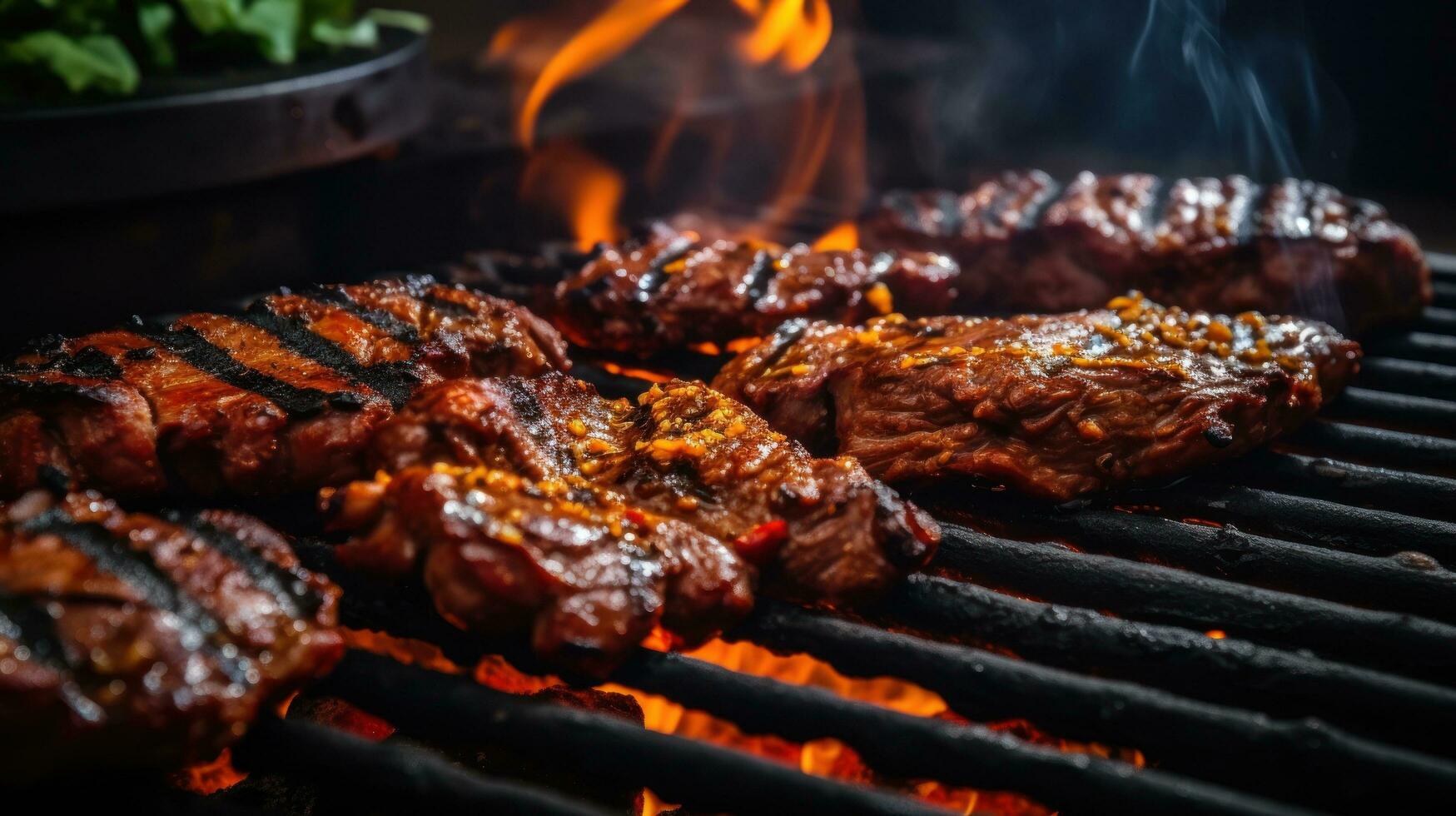 Viande gril un barbecue photo