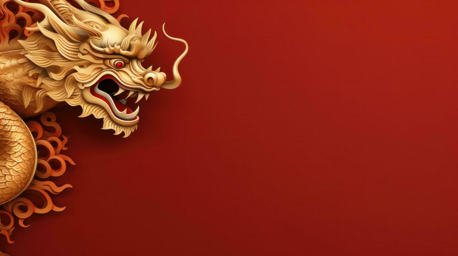 chinois vacances Contexte avec dragon photo