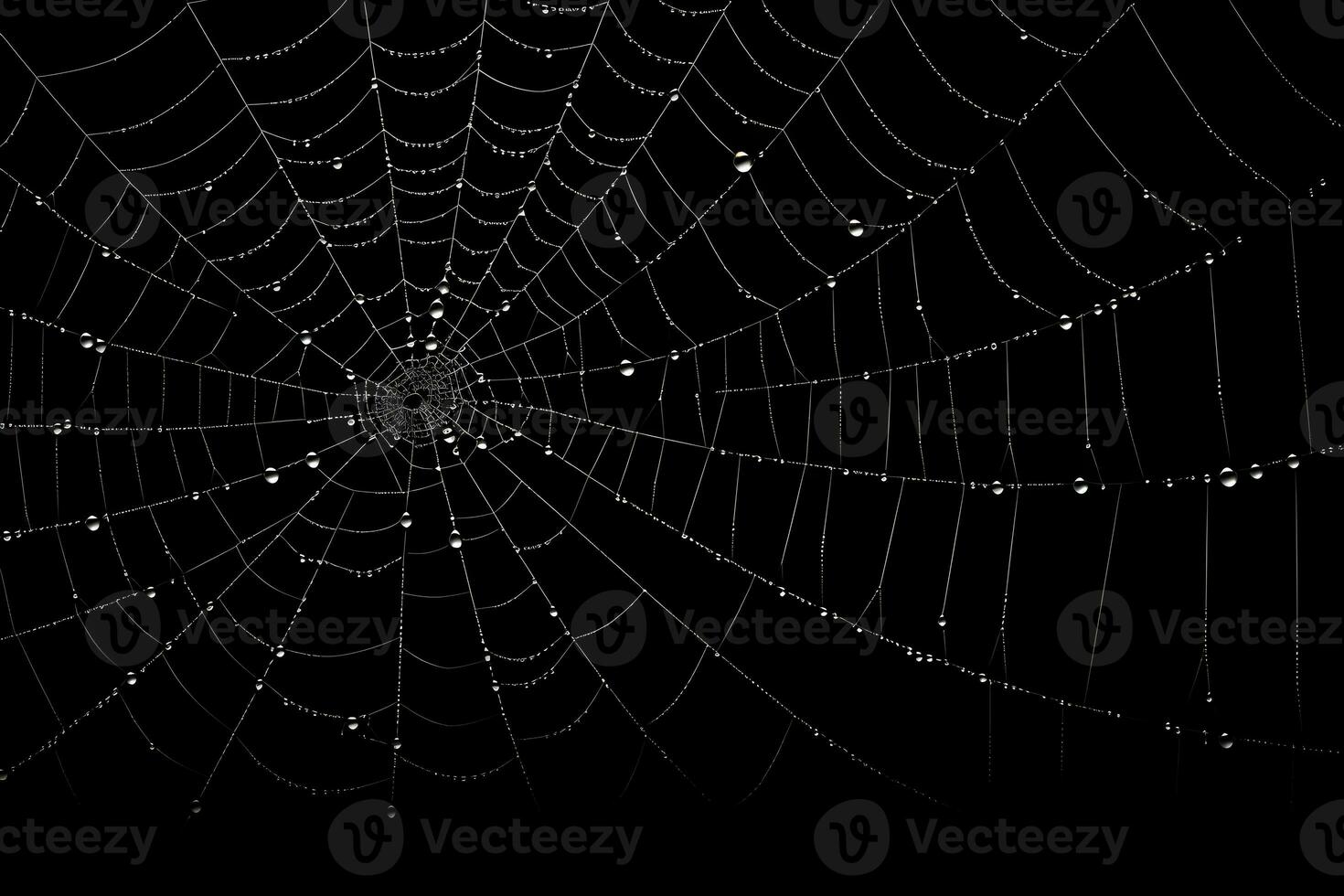 toile d'araignée avec foncé Contexte recouvrir, blanc toile d'araignée, ai généré photo