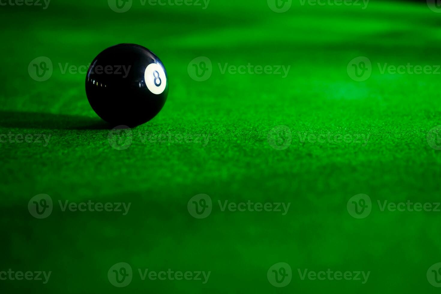 billard des balles. coloré billard des balles sur vert frise. photo