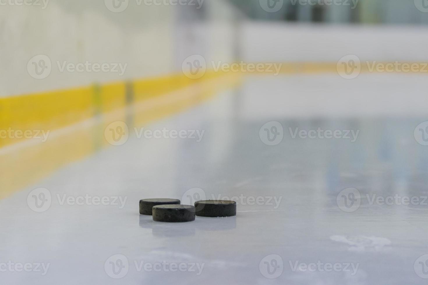 rondelle de hockey sur la glace photo