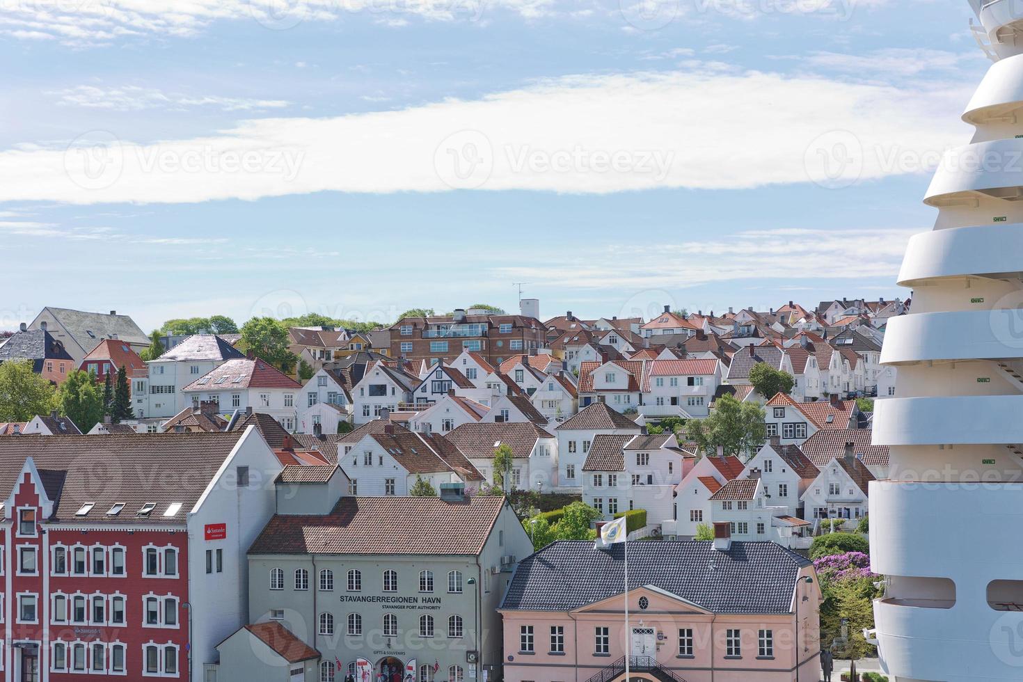 vue aérienne de stavanger en norvège photo