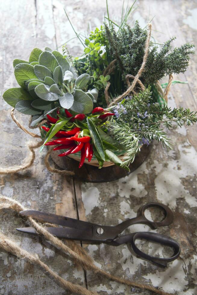 bouquet de herbes photo