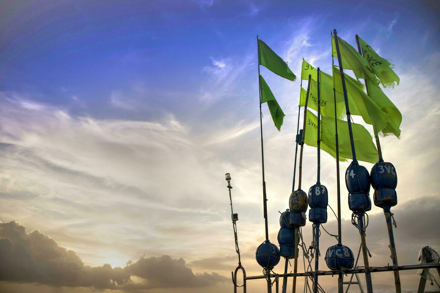 drapeau pour pêche photo