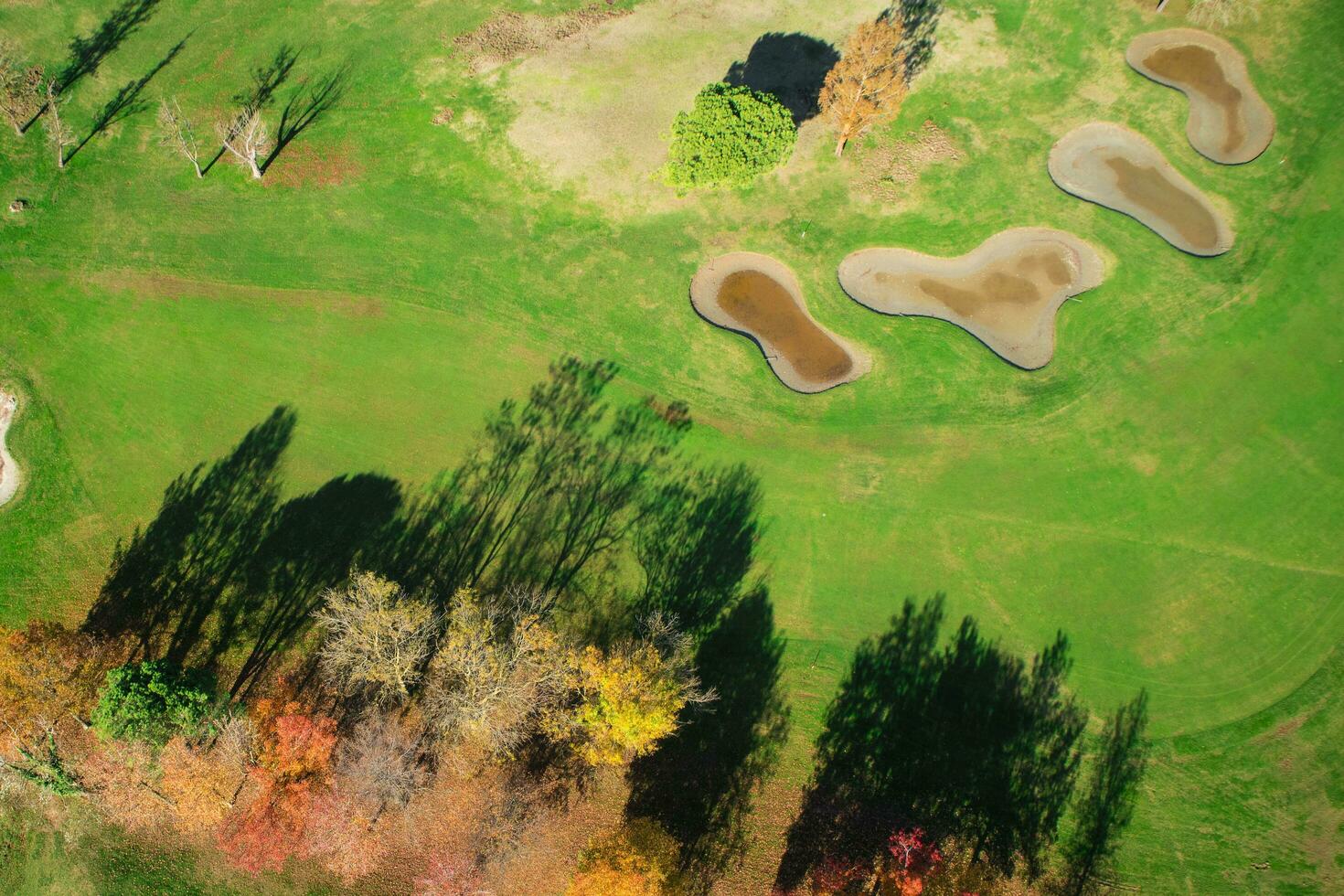 aérien vue le golf cours photo