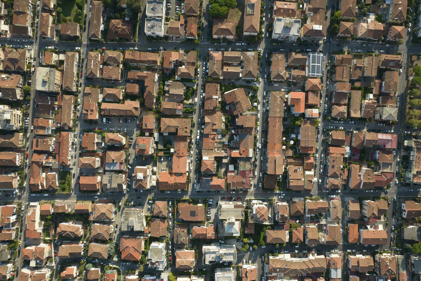 aérien vue de un urbanisé zone photo