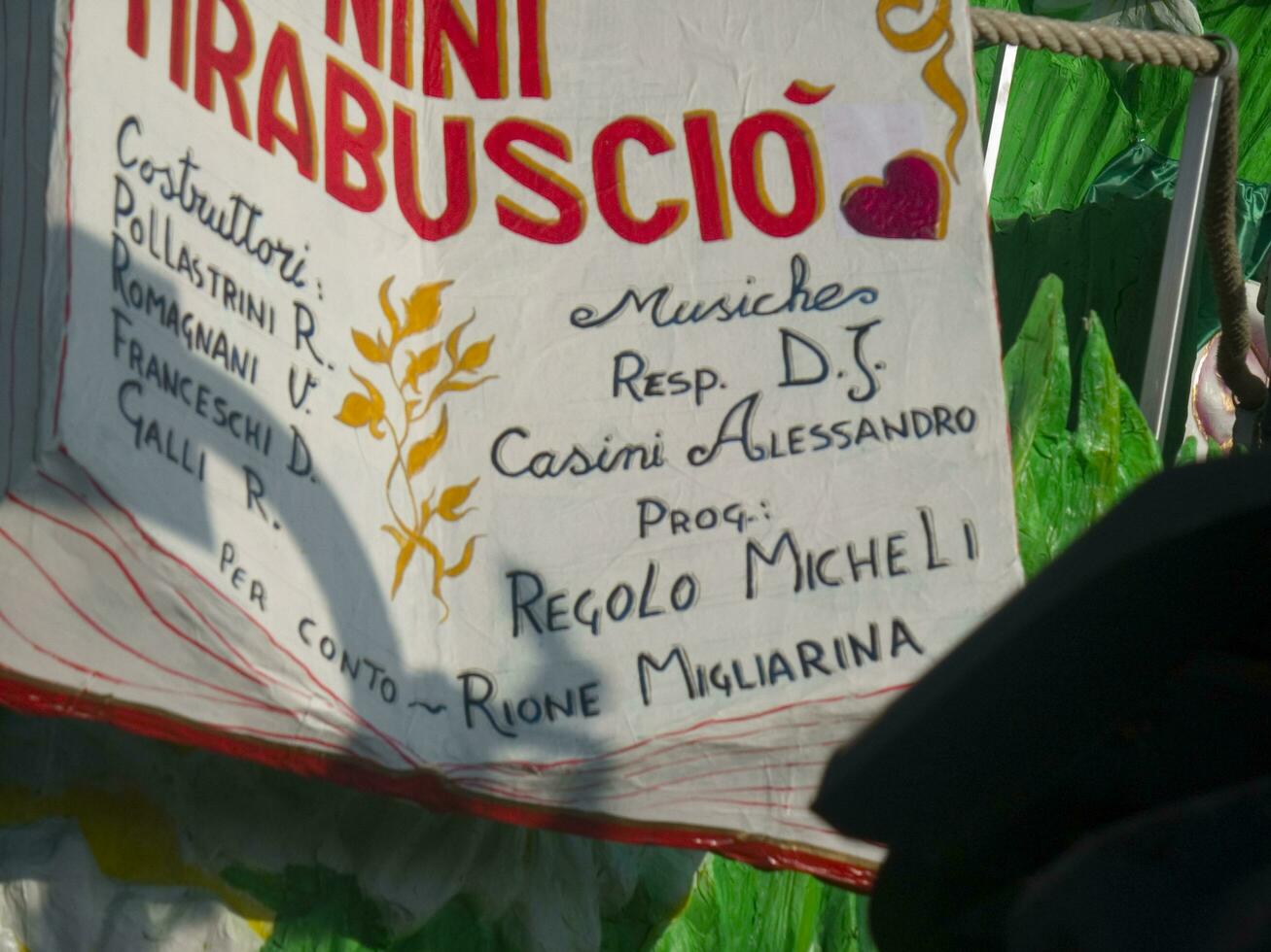 détails de le masques de le carnaval de viareggio photo