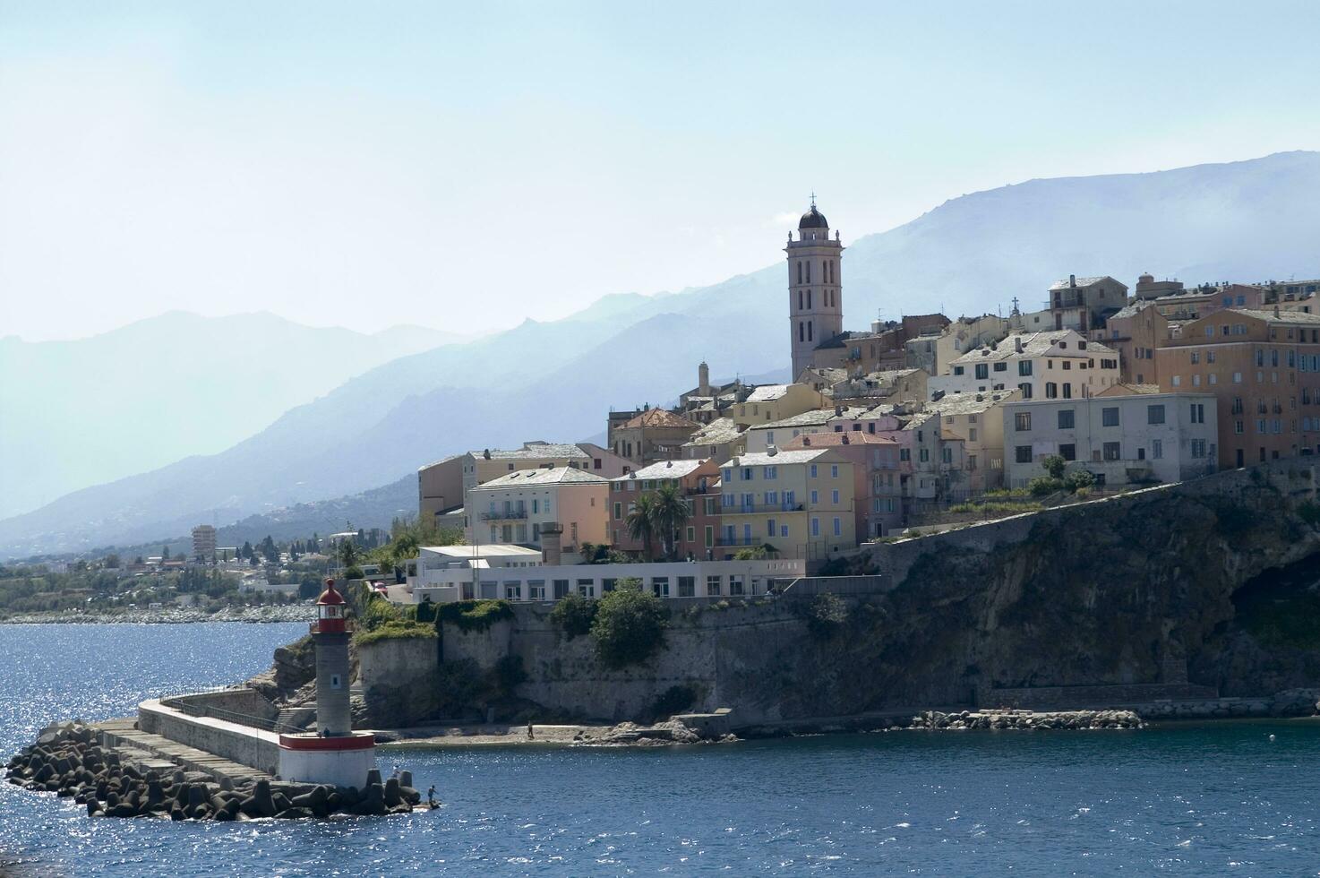 photographique vue de le ville de Bastia France photo