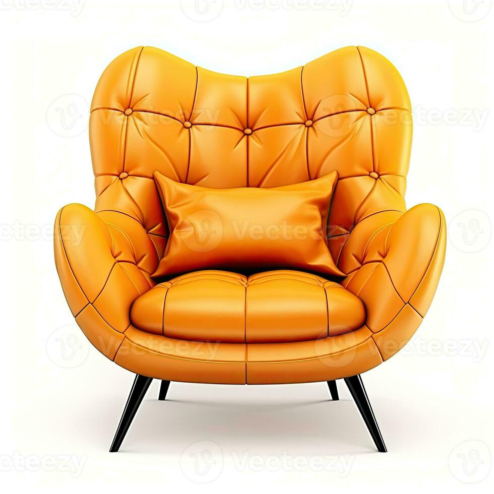 moderne fauteuil isolé. illustration ai génératif photo