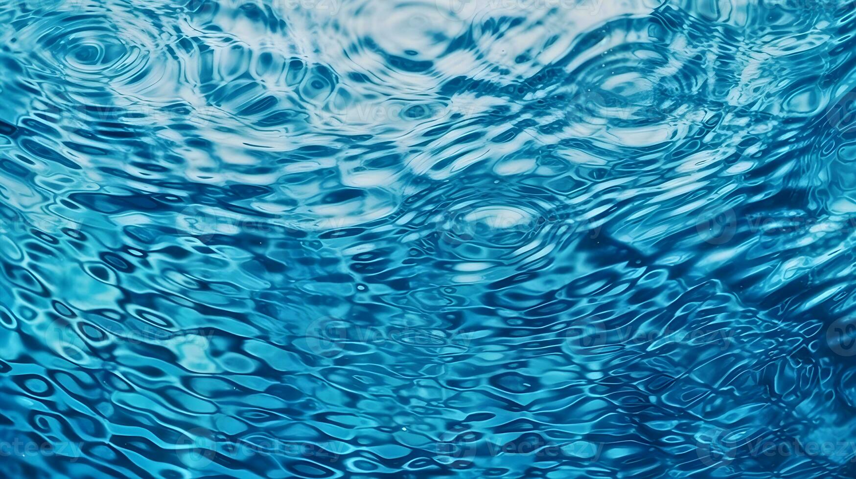 Haut vue nager bassin l'eau Contexte ,bleu mer l'eau fond d'écran ,génératif ai photo