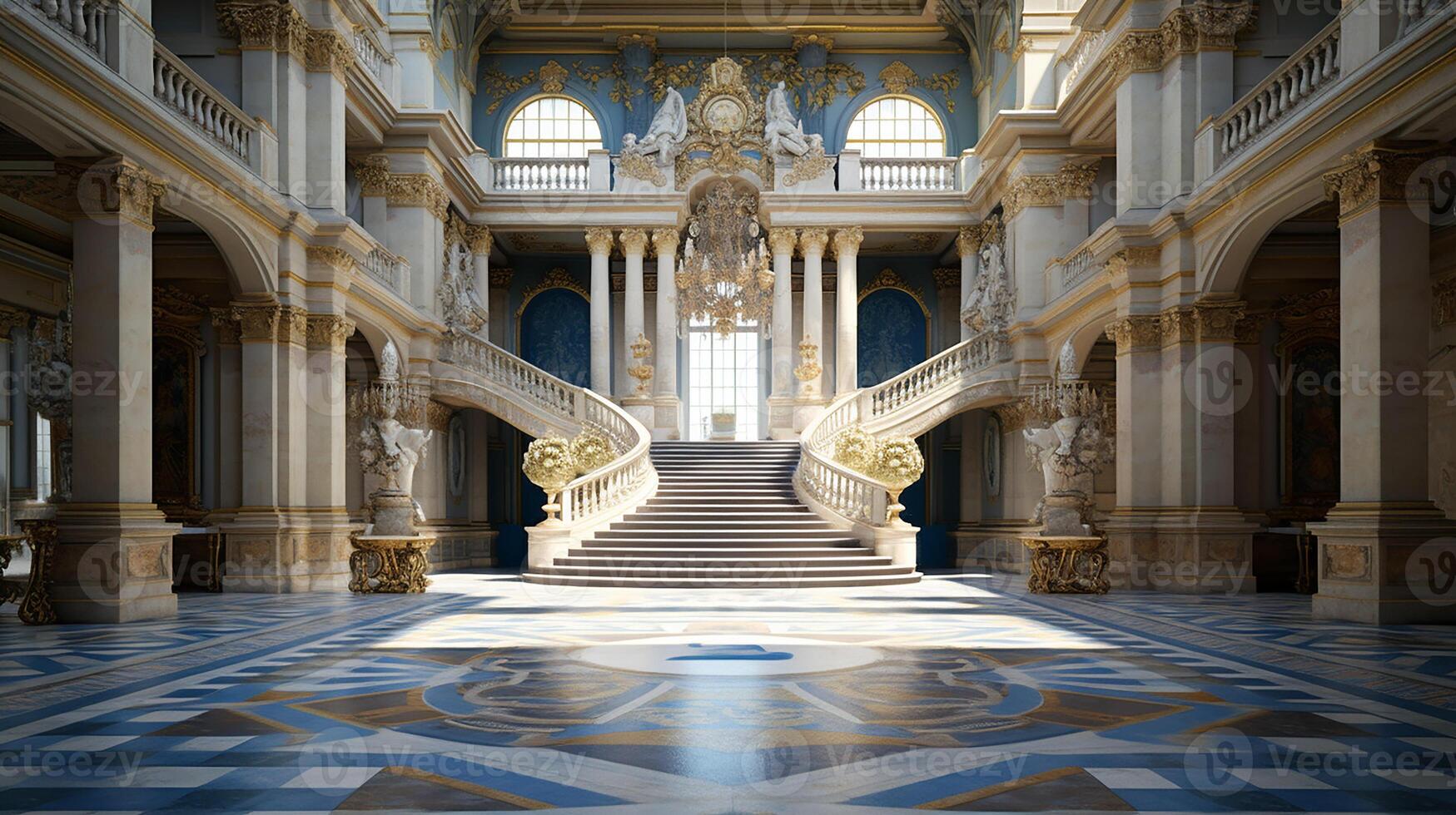 photo de le pièce avec le intérieur conception de le palais de Versailles, France. génératif ai