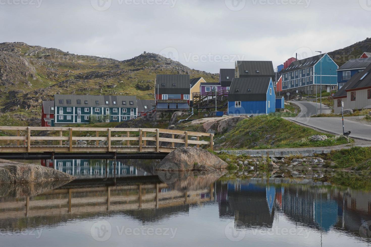 vue de qaqortoq au Groenland photo