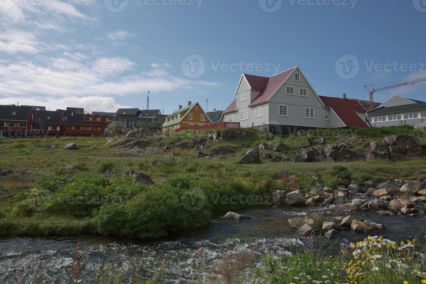 vue de qaqortoq au Groenland photo