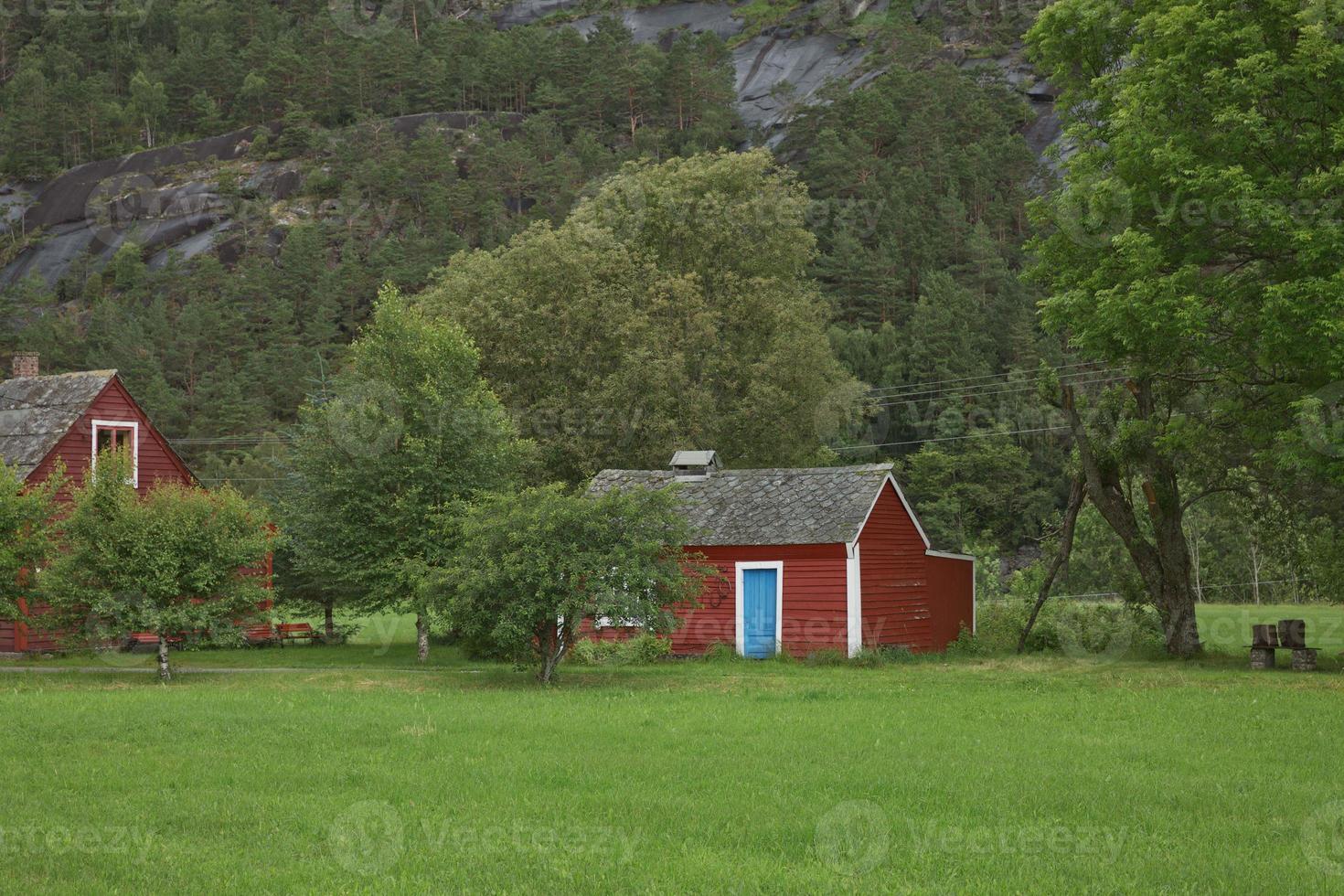 le village d'eidfjord en norvège photo