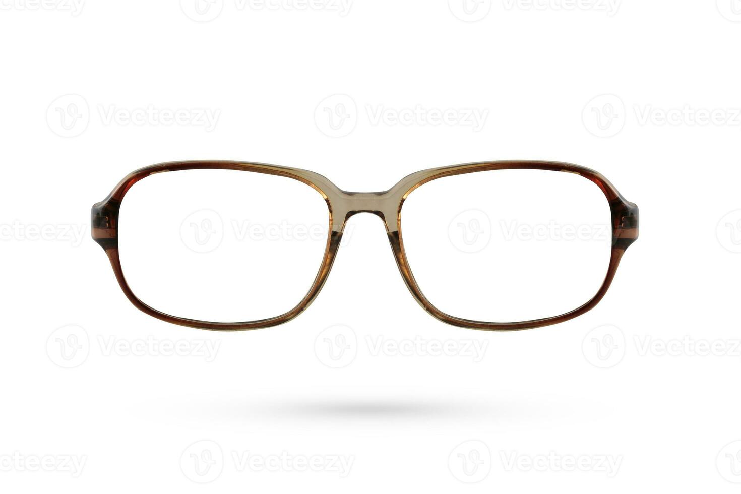 mode des lunettes style en plastique isolé sur blanc Contexte. photo