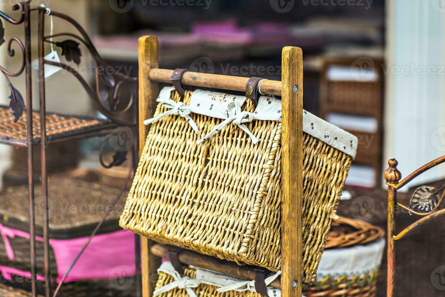 intérieur panier et marché photo