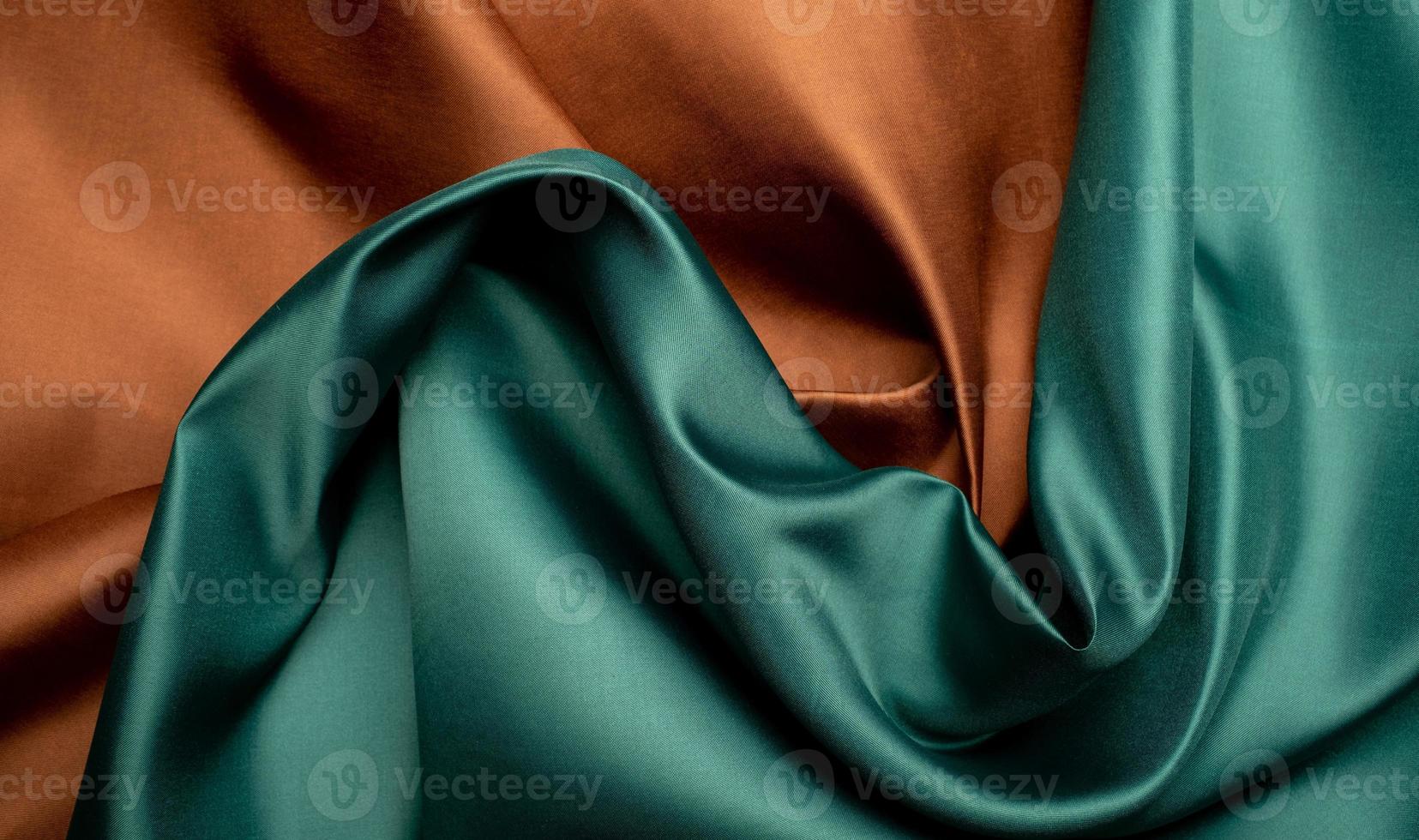 fond de texture de tissu vert et marron photo