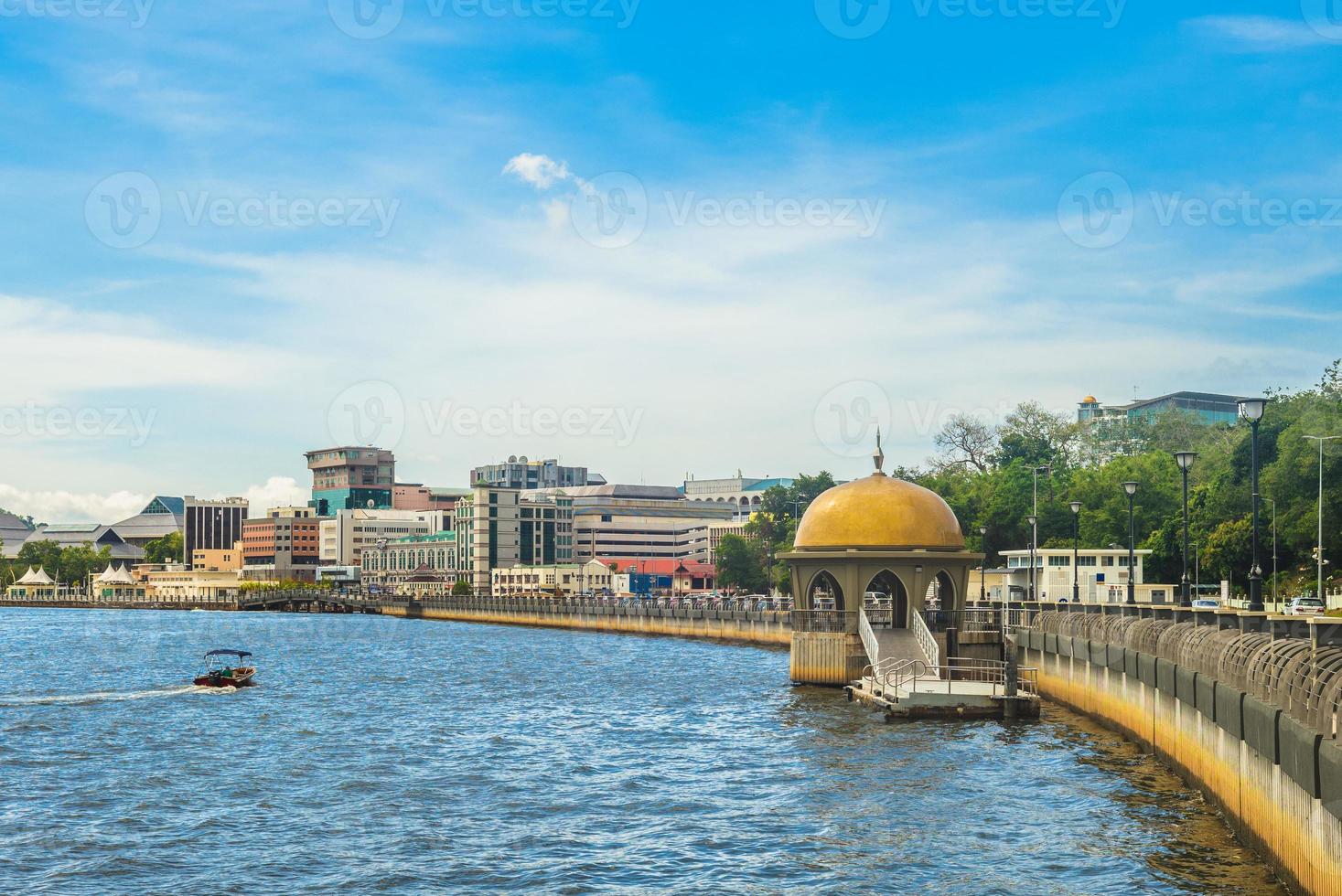 paysage de bandar seri begawan, la capitale de brunei photo