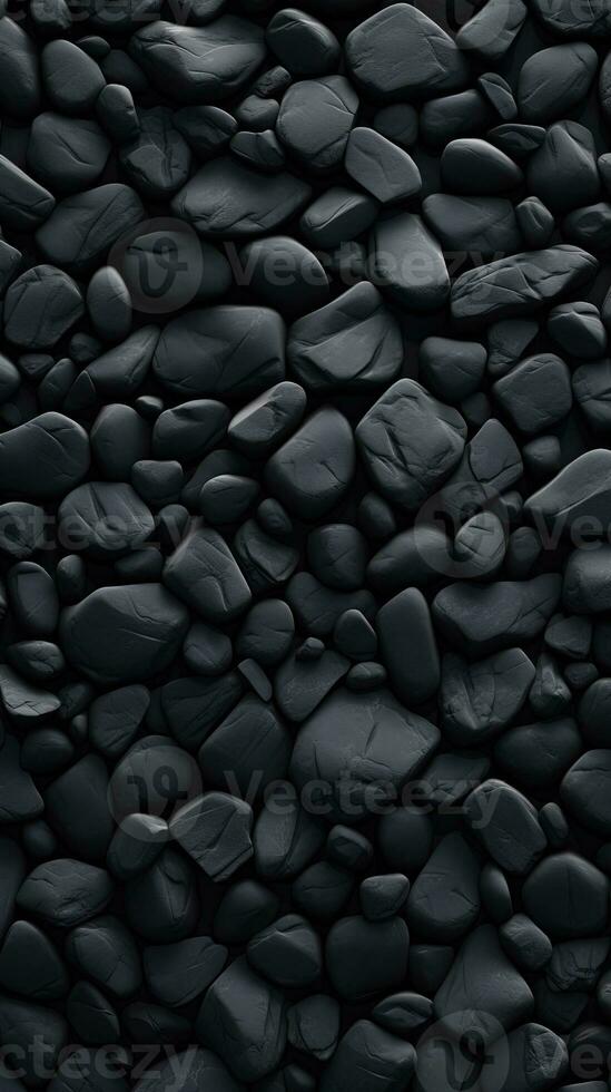 galets des pierres Contexte avec noir tonique. ai généré photo