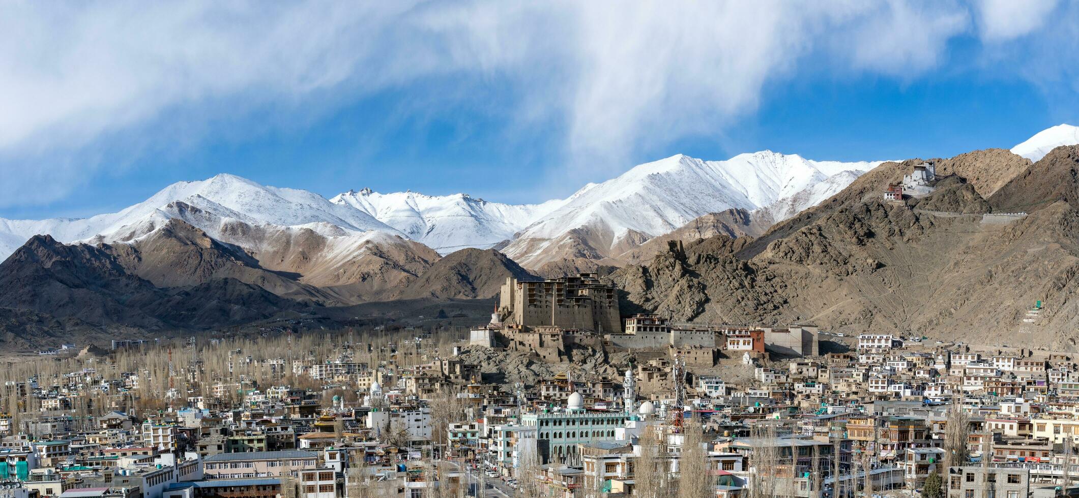 panoramique vue de leh, Ladakh photo